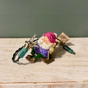 80s Hallmark North Pole Power and Light Keepsake Magic Christmas Elf Ornament